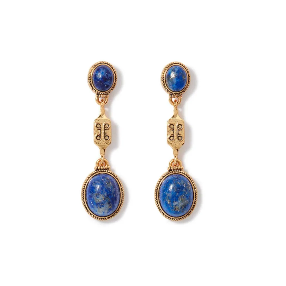 ancient_gems_multistone_statement_necklace_and_tripledrop_lapis_earrings_set_2.webp Ancient Gems Multistone Statement Necklace and Triple-Drop Lapis Earrings Set*The Met Store Shop