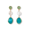 Ancient Mixed Motifs Glass Triple-Drop Earrings*The Met Store Cheap
