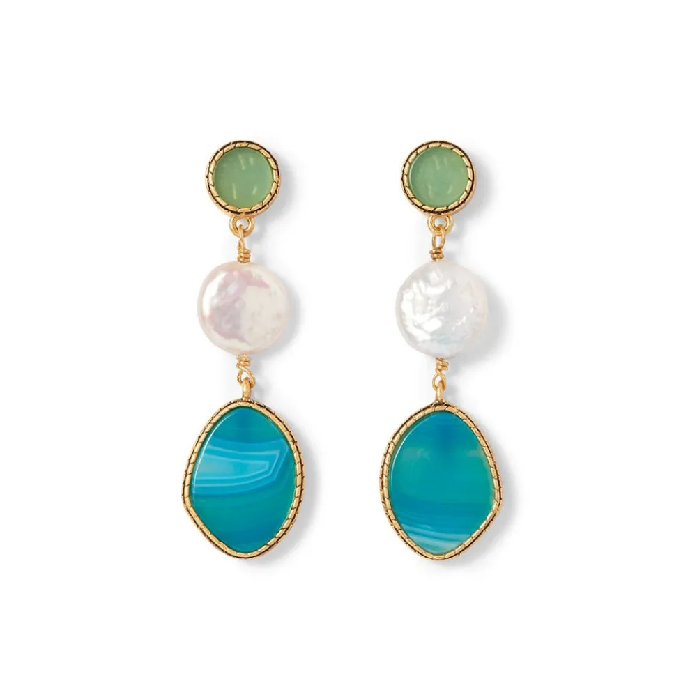 ancient_mixed_motifs_glass_tripledrop_earrings_0.webp Ancient Mixed Motifs Glass Triple-Drop Earrings*The Met Store Cheap