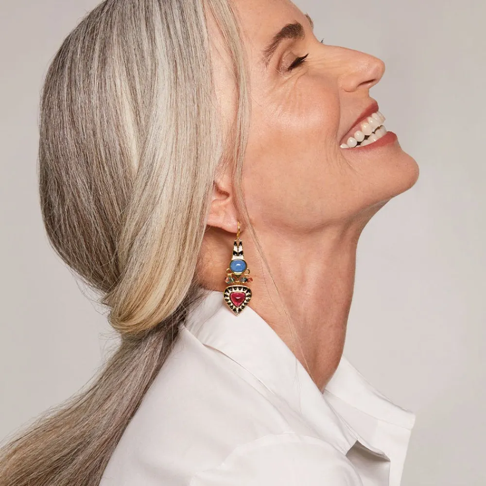 atef_crown_statement_drop_earrings_2.webp Atef Crown Statement Drop Earrings*The Met Store Outlet