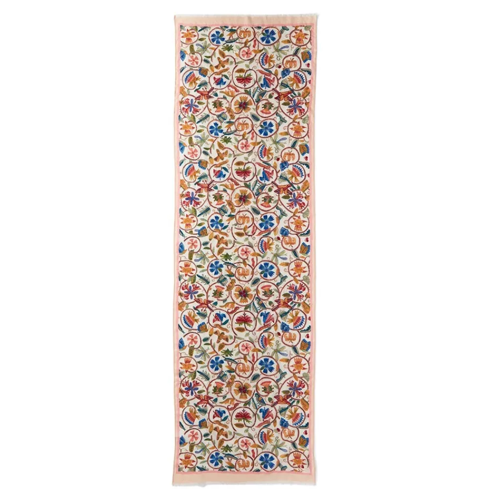 british_flowering_vines_embroidered_oblong_scarf_3.webp British Flowering Vines Embroidered Oblong Scarf*The Met Store New