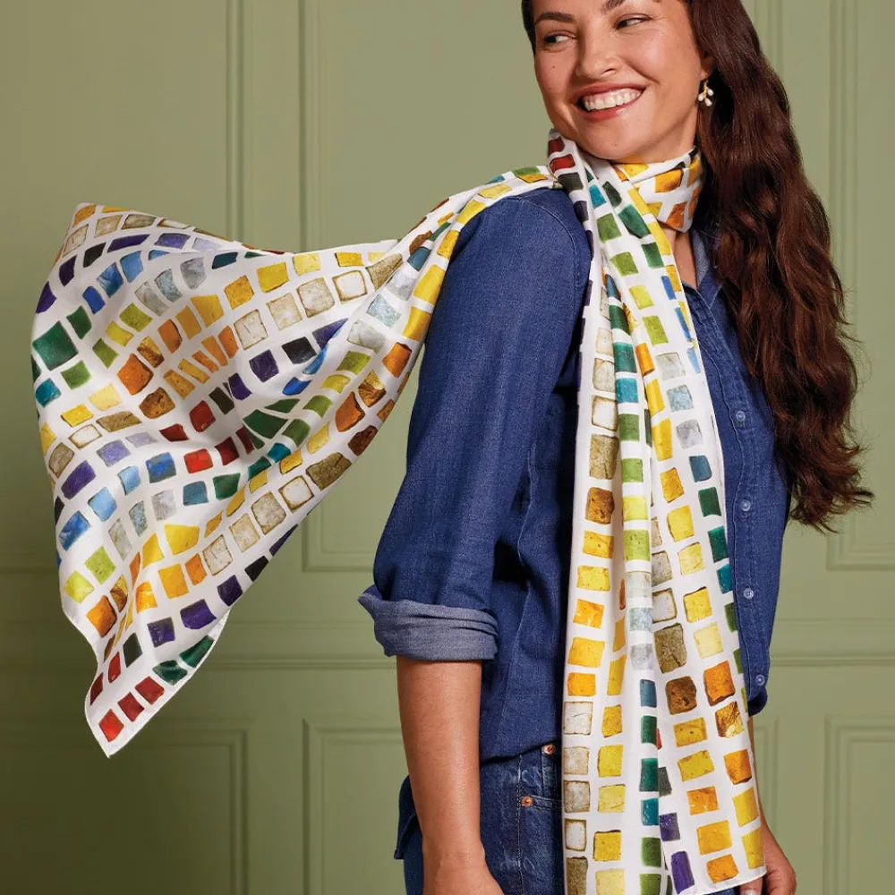 byzantine_tesserae_oblong_silk_scarf_4.webp Byzantine Tesserae Oblong Silk Scarf*The Met Store Hot