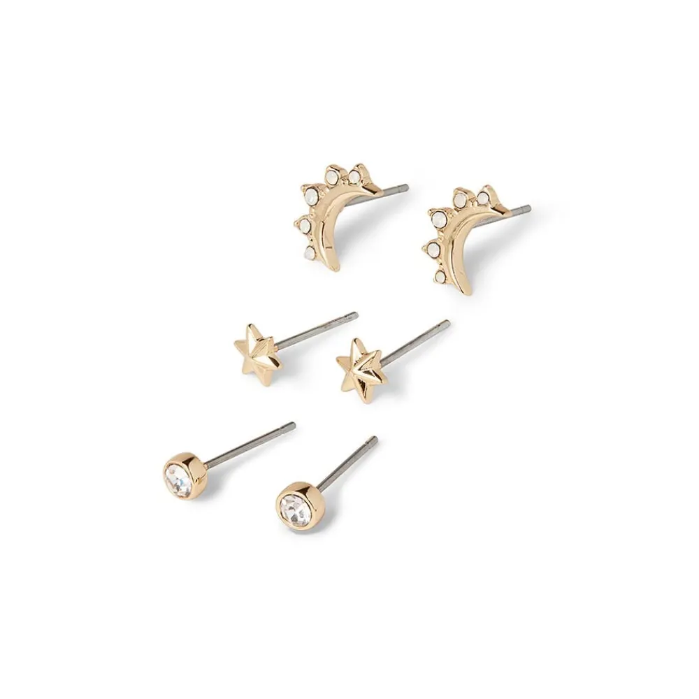 celestial_symbols_stud_earrings_set_1.webp Celestial Symbols Stud Earrings Set*The Met Store Shop