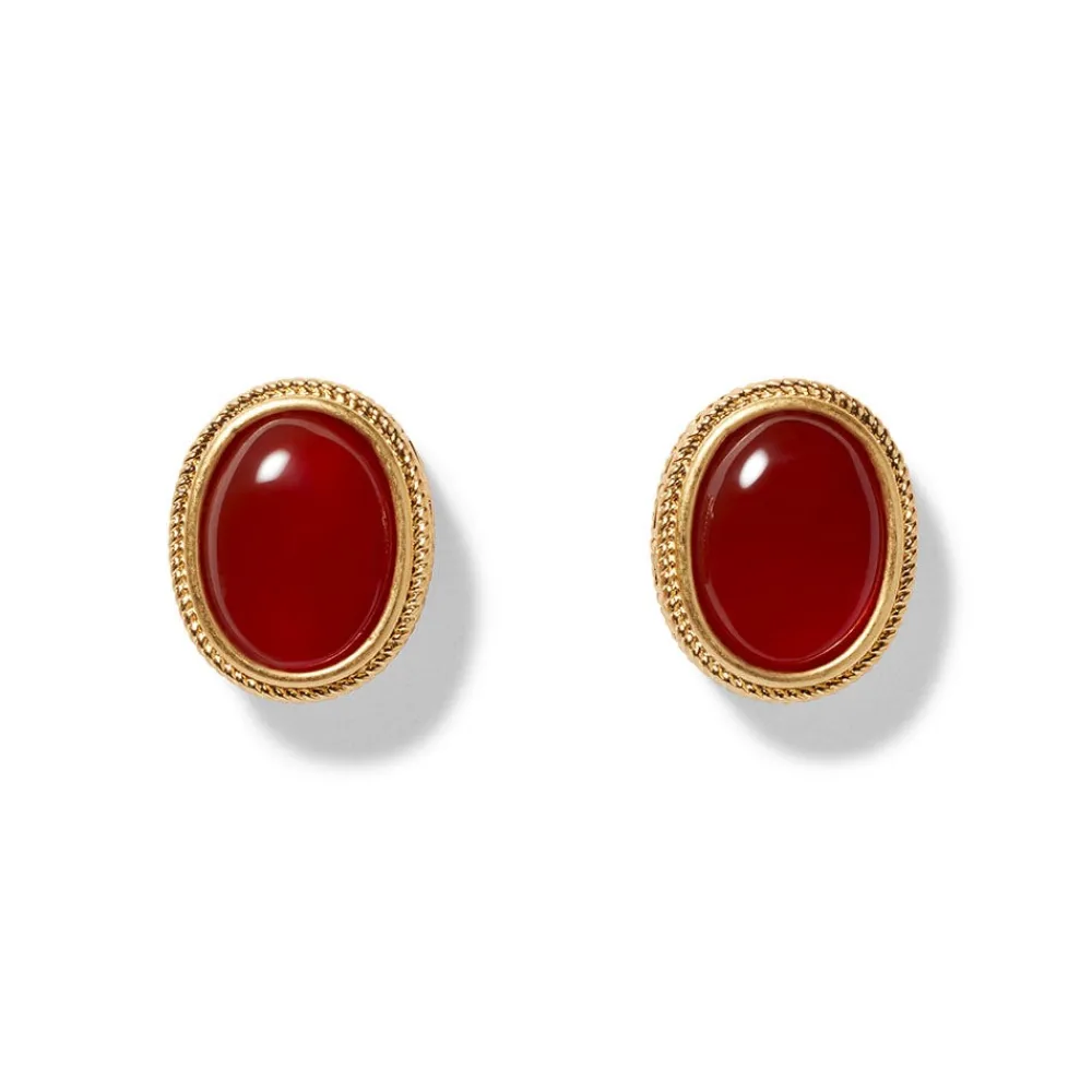 classical_carnelian_stud_earrings_0.webp Classical Carnelian Stud Earrings*The Met Store Fashion
