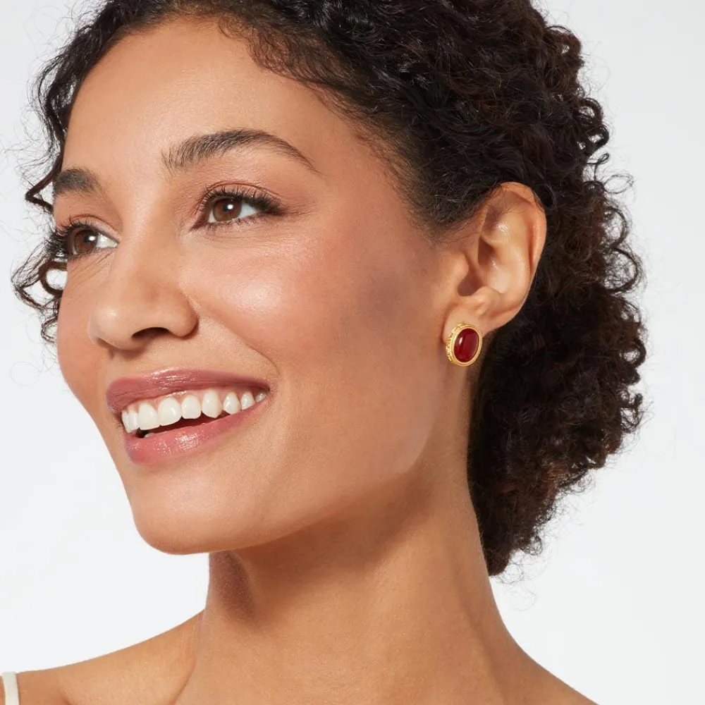 classical_carnelian_stud_earrings_1.webp Classical Carnelian Stud Earrings*The Met Store Fashion
