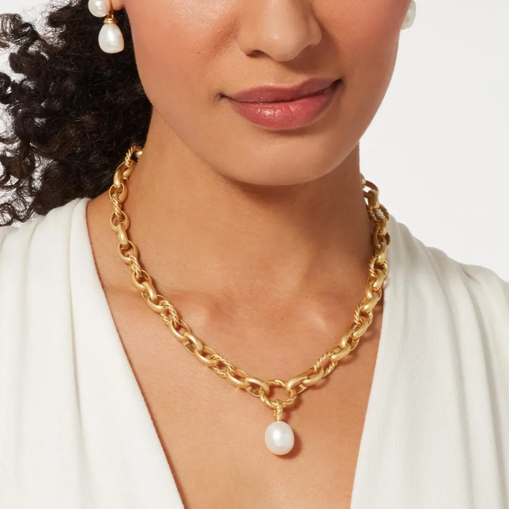 cypriot_twist_pearl_chain_pendant_necklace_3.webp Cypriot Twist Pearl Chain Pendant Necklace*The Met Store Cheap