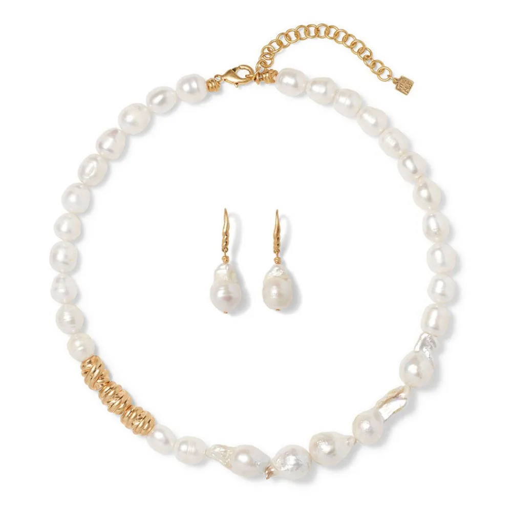 cypriot_twist_pearl_necklace_and_drop_earrings_set_0.webp Cypriot Twist Pearl Necklace and Drop Earrings Set*The Met Store Best Sale