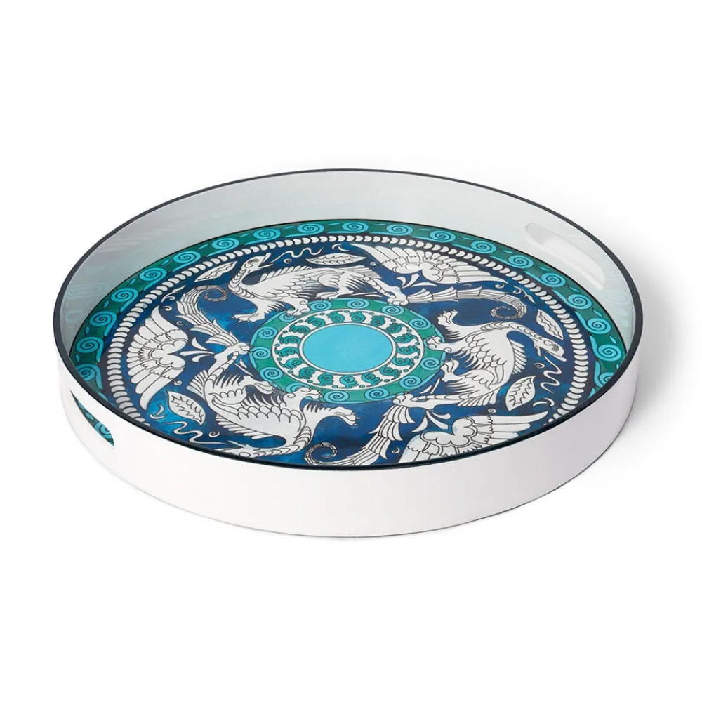 de_morgan_stylized_dragons_lacquer_tray_1.webp De Morgan Stylized Dragons Lacquer Tray*The Met Store Clearance