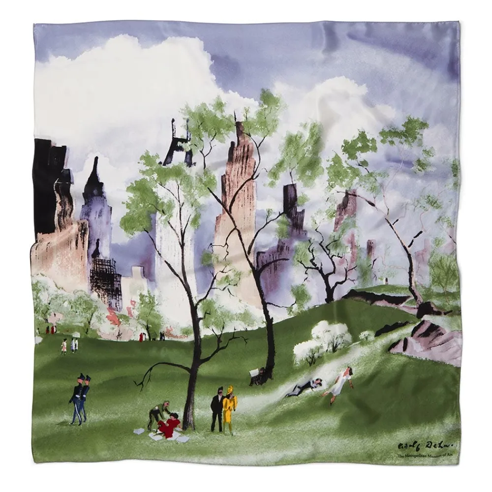 dehn_spring_in_central_park_square_silk_scarf_0.webp Dehn Spring in Central Park Square Silk Scarf*The Met Store Sale