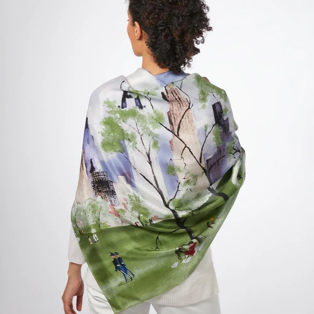 dehn_spring_in_central_park_square_silk_scarf_1.webp Dehn Spring in Central Park Square Silk Scarf*The Met Store Sale