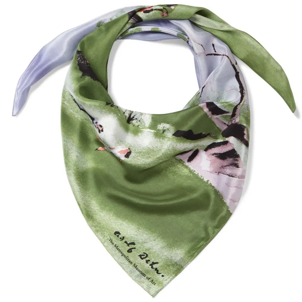 dehn_spring_in_central_park_square_silk_scarf_3.webp Dehn Spring in Central Park Square Silk Scarf*The Met Store Sale