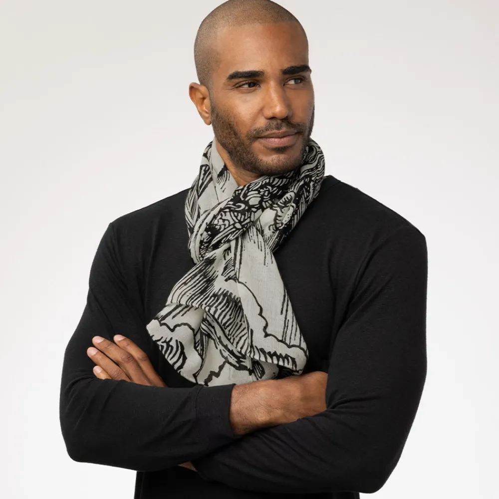 drer_apocalypse_unisex_oblong_scarf_2.webp Dürer Apocalypse Unisex Oblong Scarf*The Met Store Store