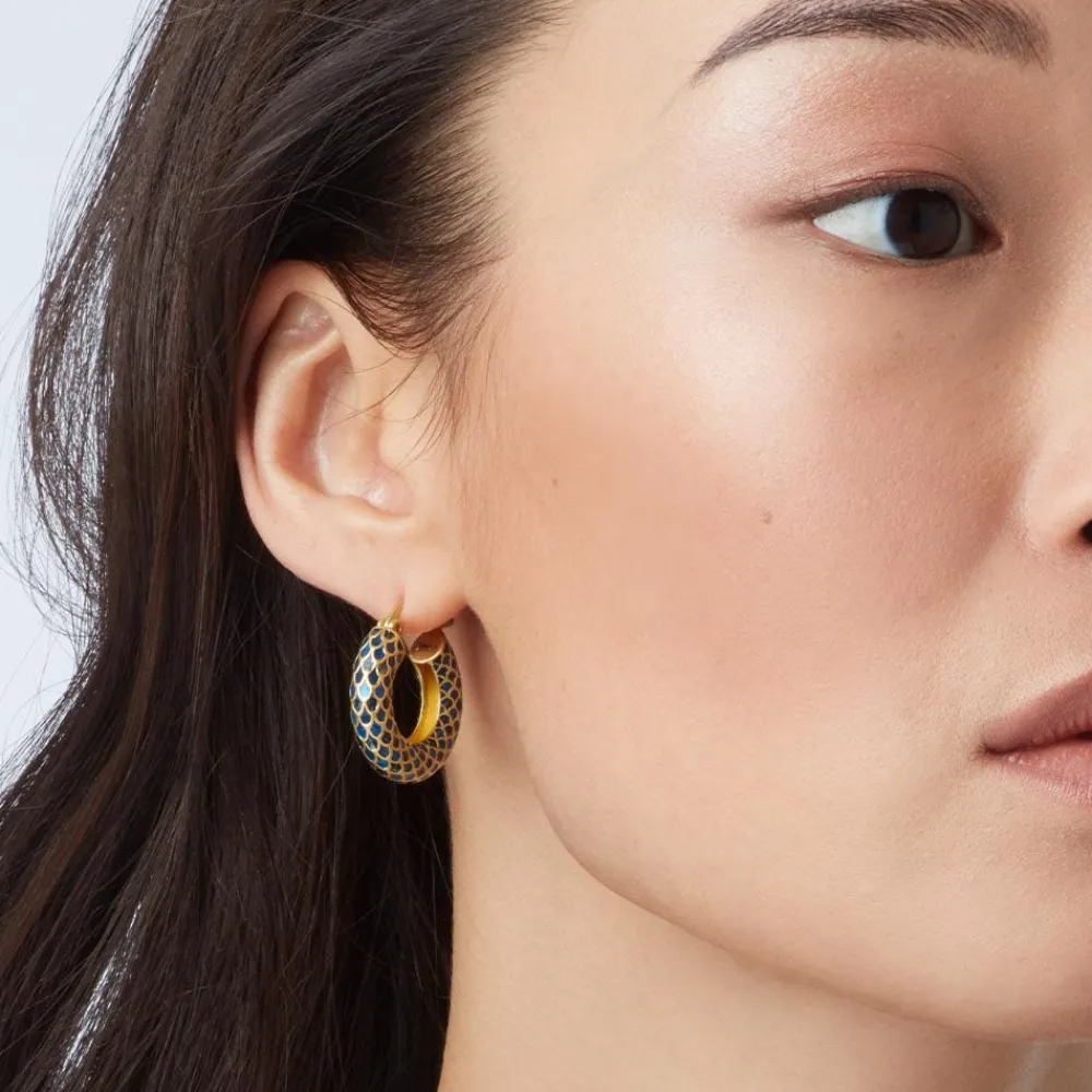egyptian_feather_hoop_earrings_3.webp Egyptian Feather Hoop Earrings*The Met Store Clearance