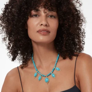 Egyptian Hathor Turquoise Multi-Drop Necklace*The Met Store Cheap