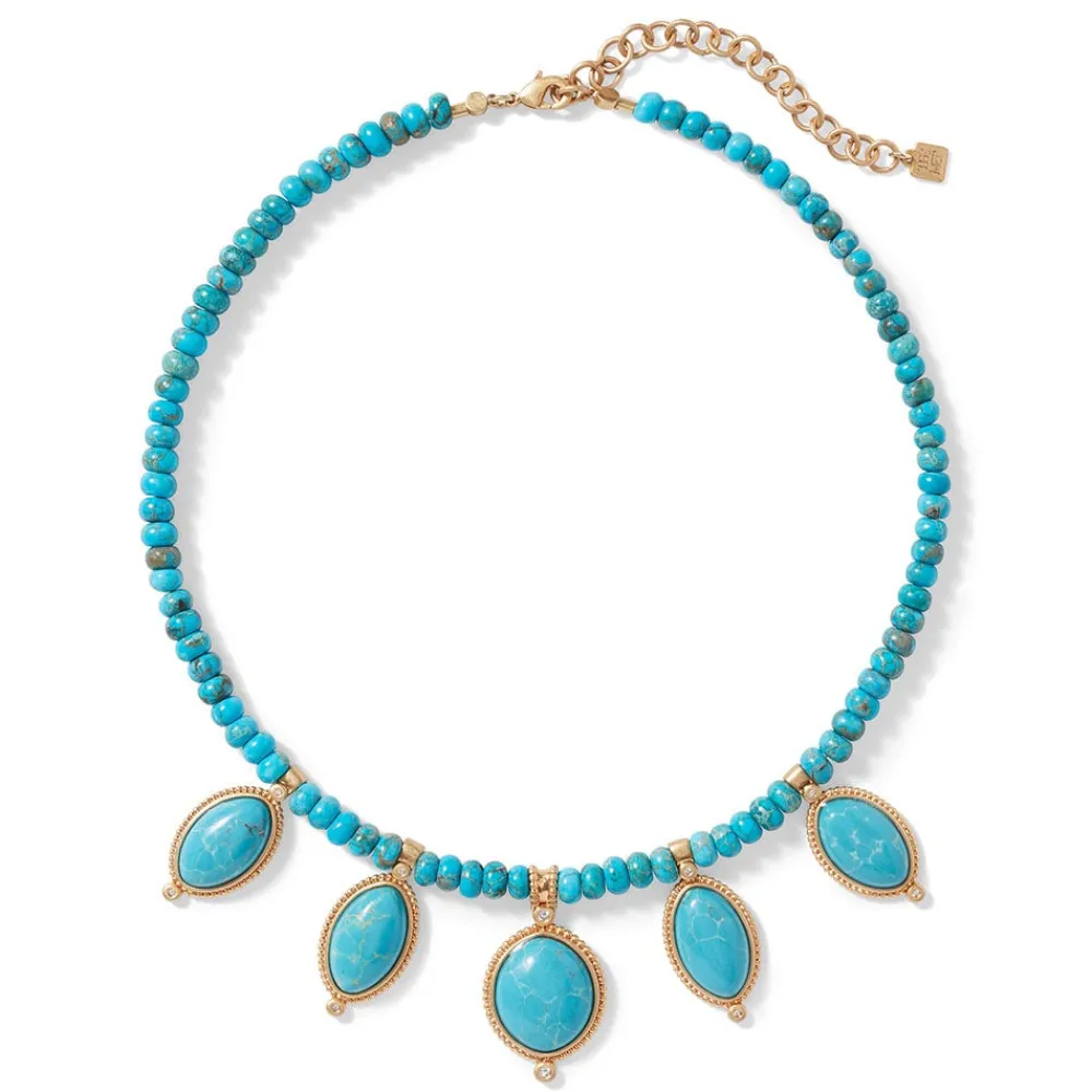 egyptian_hathor_turquoise_multidrop_necklace_2.webp Egyptian Hathor Turquoise Multi-Drop Necklace*The Met Store Cheap