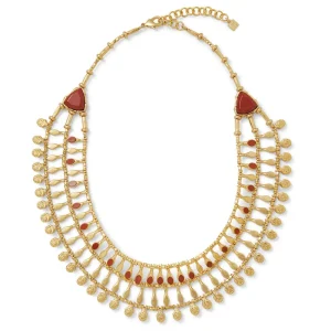 Egyptian Nefer Amulet Red Jasper Collar Necklace*The Met Store Discount