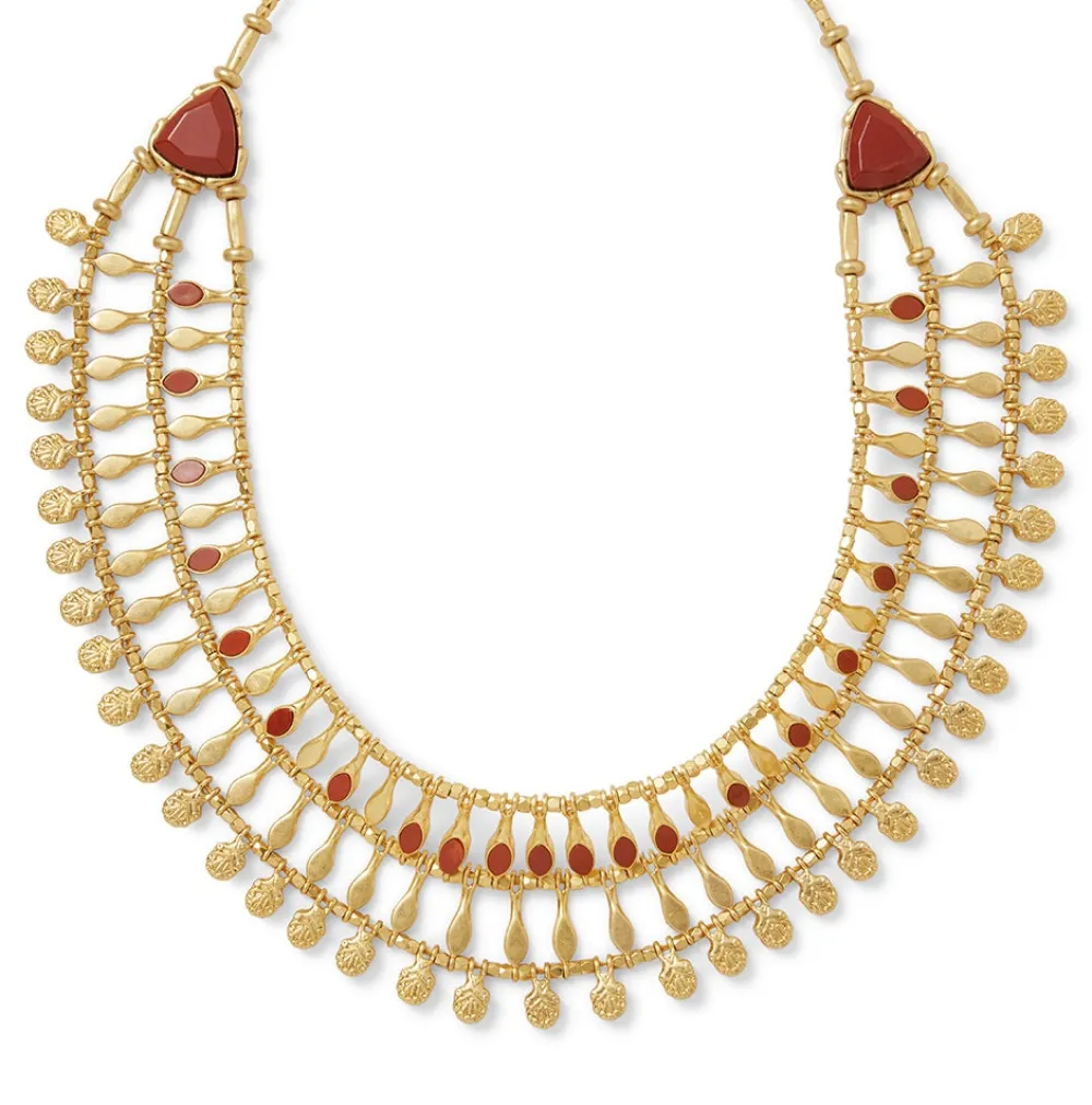egyptian_nefer_amulet_red_jasper_collar_necklace_3.webp Egyptian Nefer Amulet Red Jasper Collar Necklace*The Met Store Discount
