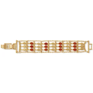 Egyptian Nefer Amulet Red Jasper Ladder Bracelet*The Met Store Cheap