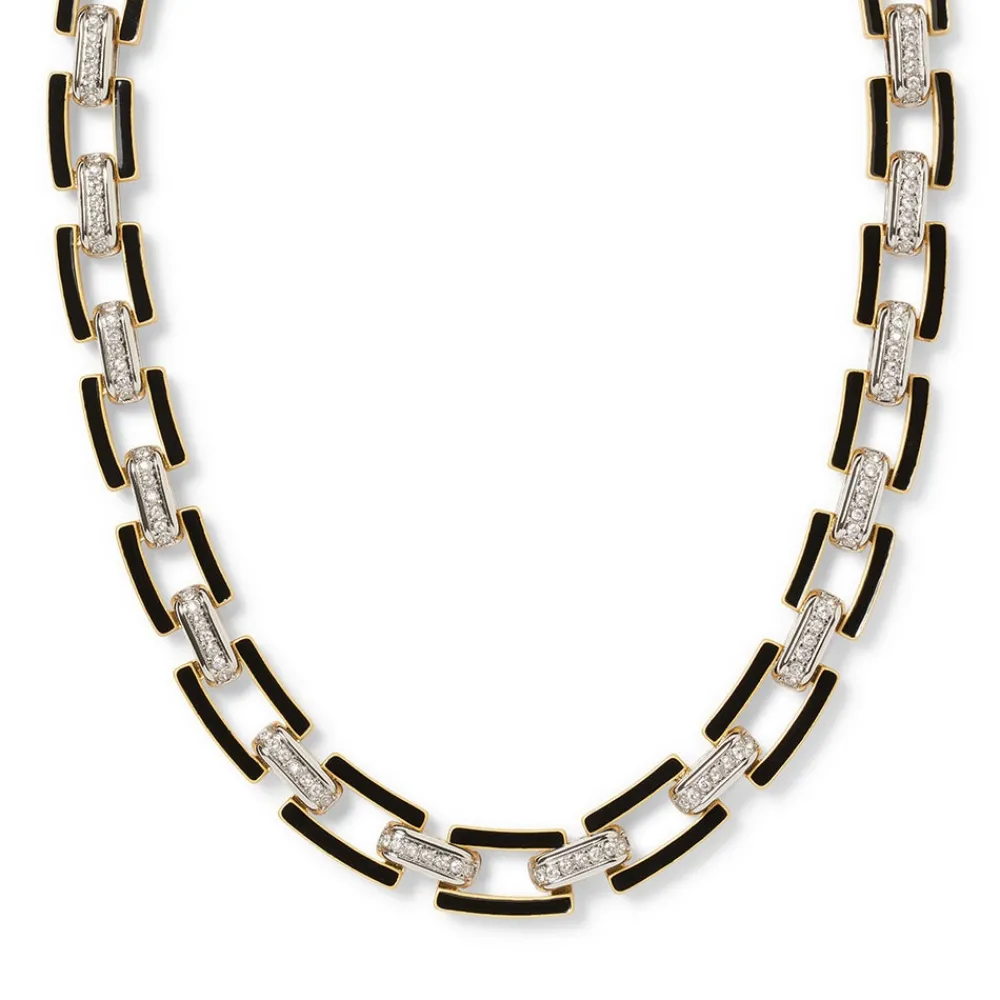 european_buckle_enamel_collar_necklace_2.webp European Buckle Enamel Collar Necklace*The Met Store Store