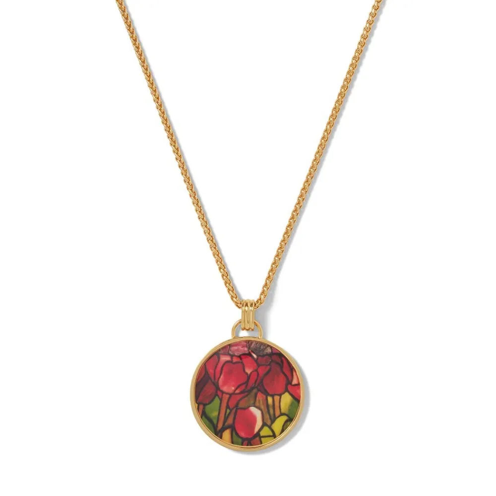 favrile_tulip_enamel_pendant_necklace_0.webp Favrile Tulip Enamel Pendant Necklace*The Met Store Sale