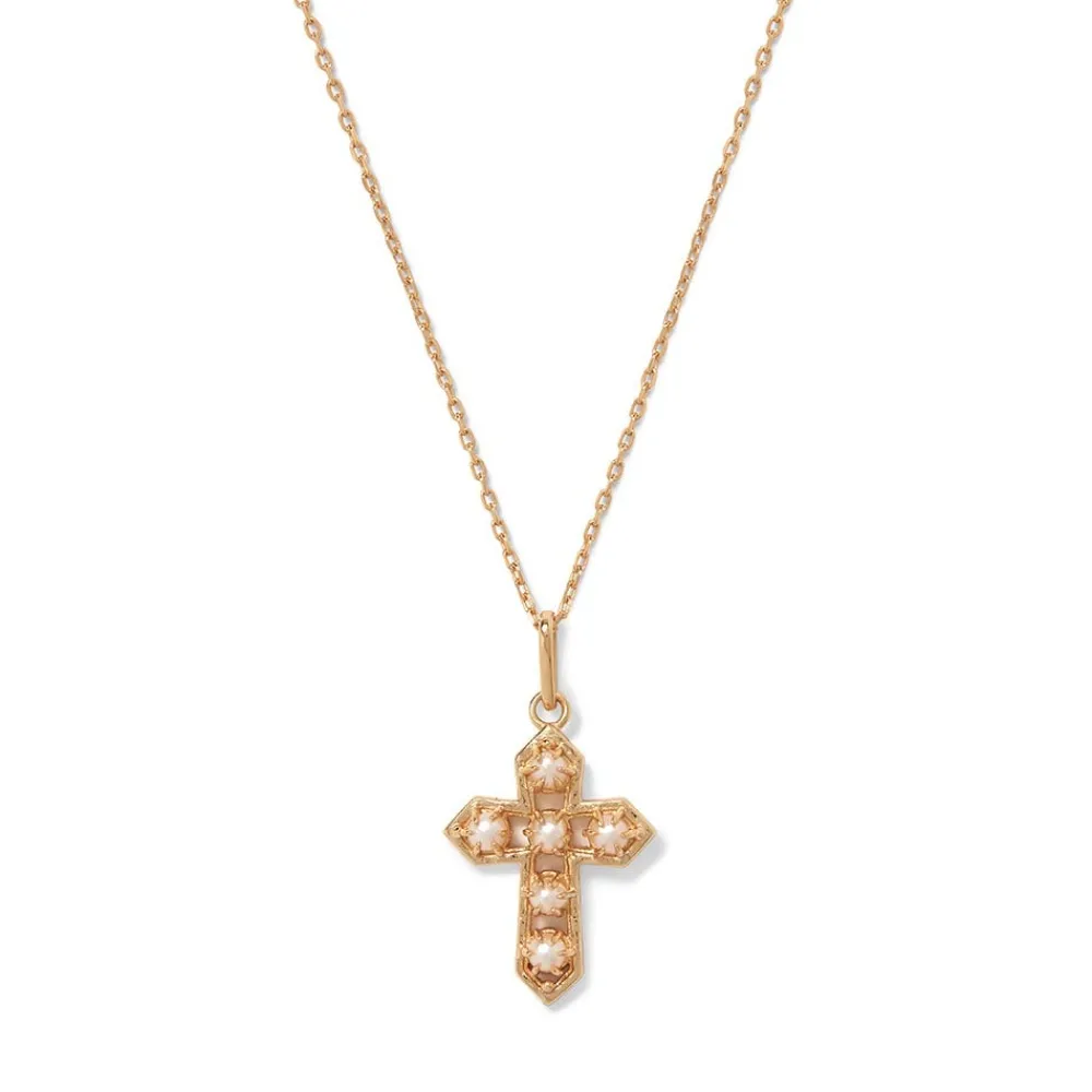 filipino_pearl_cross_pendant_necklace_0.webp Filipino Pearl Cross Pendant Necklace*The Met Store Cheap