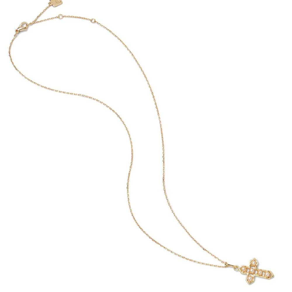 filipino_pearl_cross_pendant_necklace_2.webp Filipino Pearl Cross Pendant Necklace*The Met Store Cheap