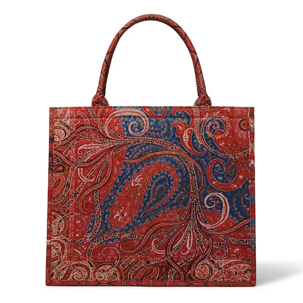 four_seasons_paisley_oversize_structured_tote_0.webp Four Seasons Paisley Oversize Structured Tote*The Met Store Discount
