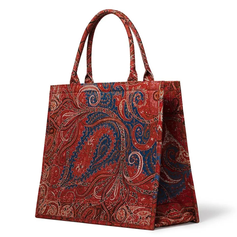 four_seasons_paisley_oversize_structured_tote_4.webp Four Seasons Paisley Oversize Structured Tote*The Met Store Discount