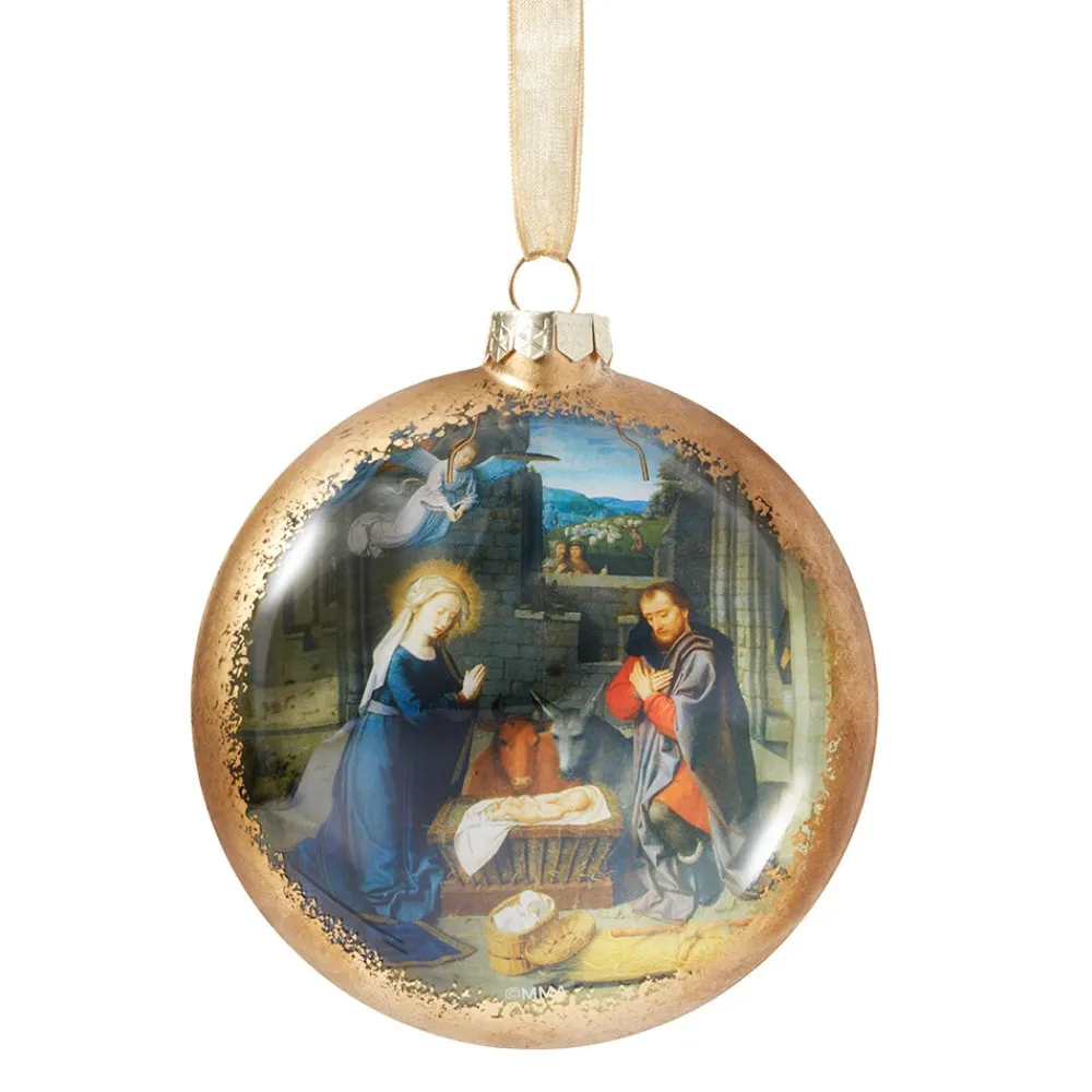 gerard_david_nativity_scene_glass_disc_ornament_0.webp Gerard David Nativity Scene Glass Disc Ornament*The Met Store Outlet