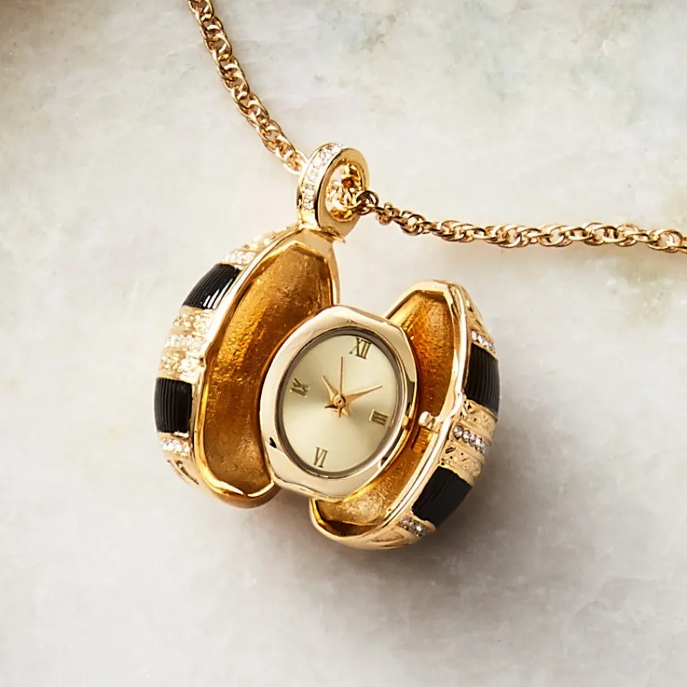 handenameled_egg_pendant_watch_4.webp Hand-Enameled Egg Pendant Watch*The Met Store Best