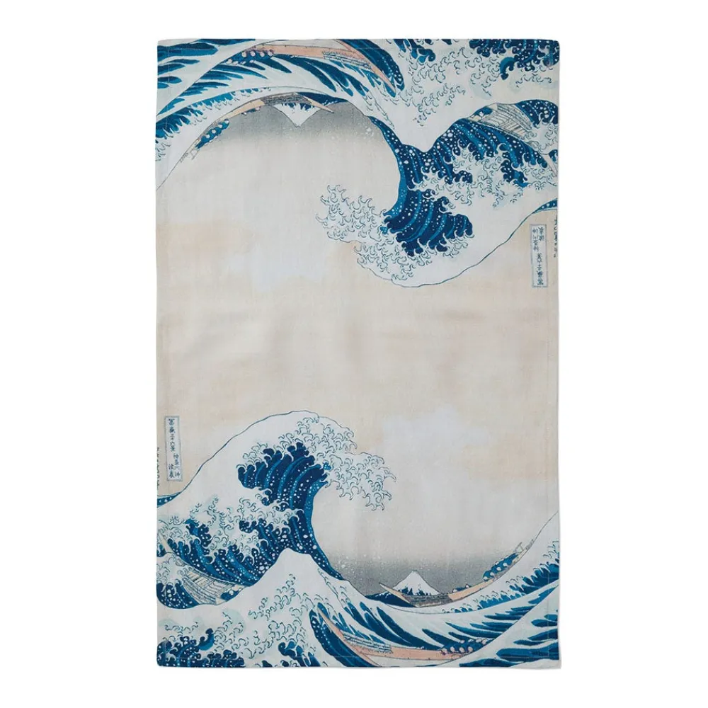 hokusai_great_wave_tea_towel_0.webp Hokusai Great Wave Tea Towel*The Met Store Discount