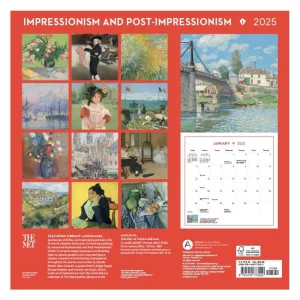 Impressionism and Post-Impressionism Wall Calendar 2025*The Met Store Clearance