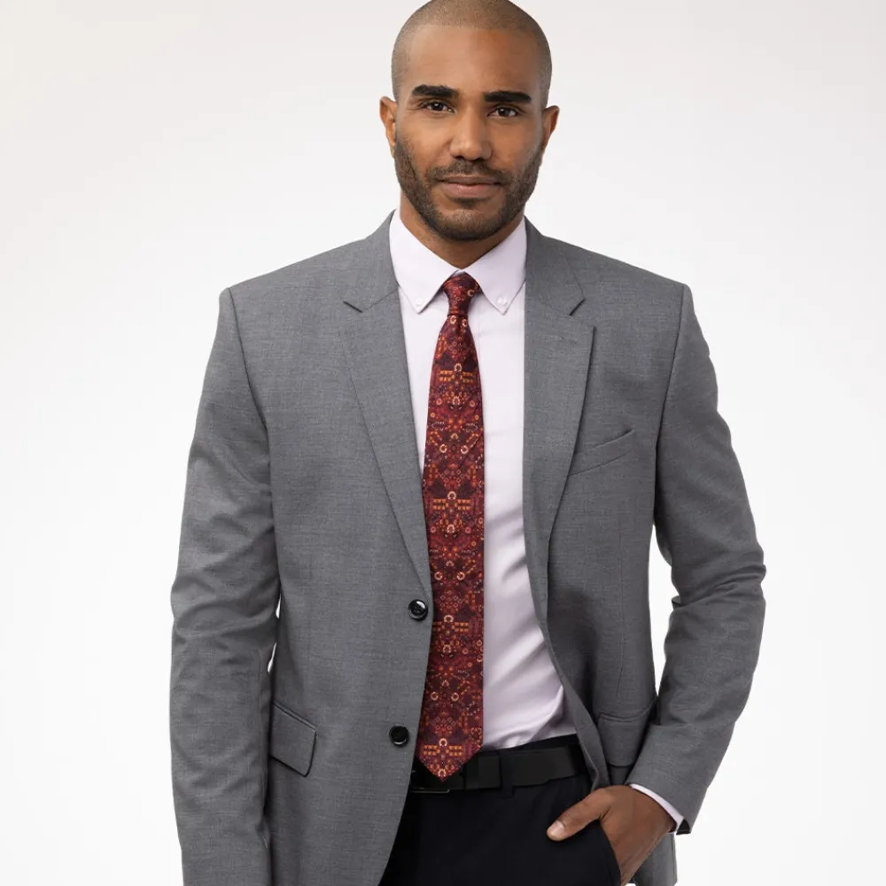 indian_millefleurs_silk_necktie_1.webp Indian Millefleurs Silk Necktie*The Met Store Clearance