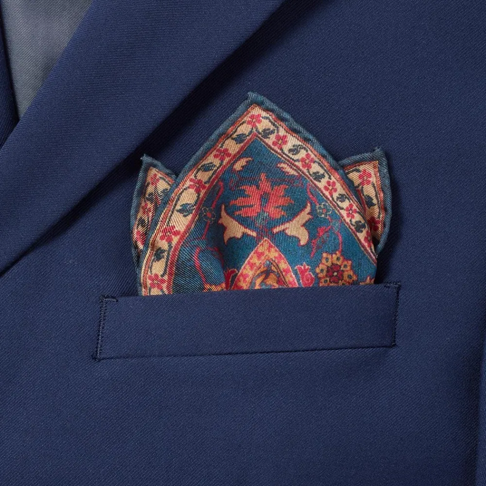 iranian_vase_carpet_silk_pocket_square_1.webp Iranian Vase Carpet Silk Pocket Square*The Met Store Best