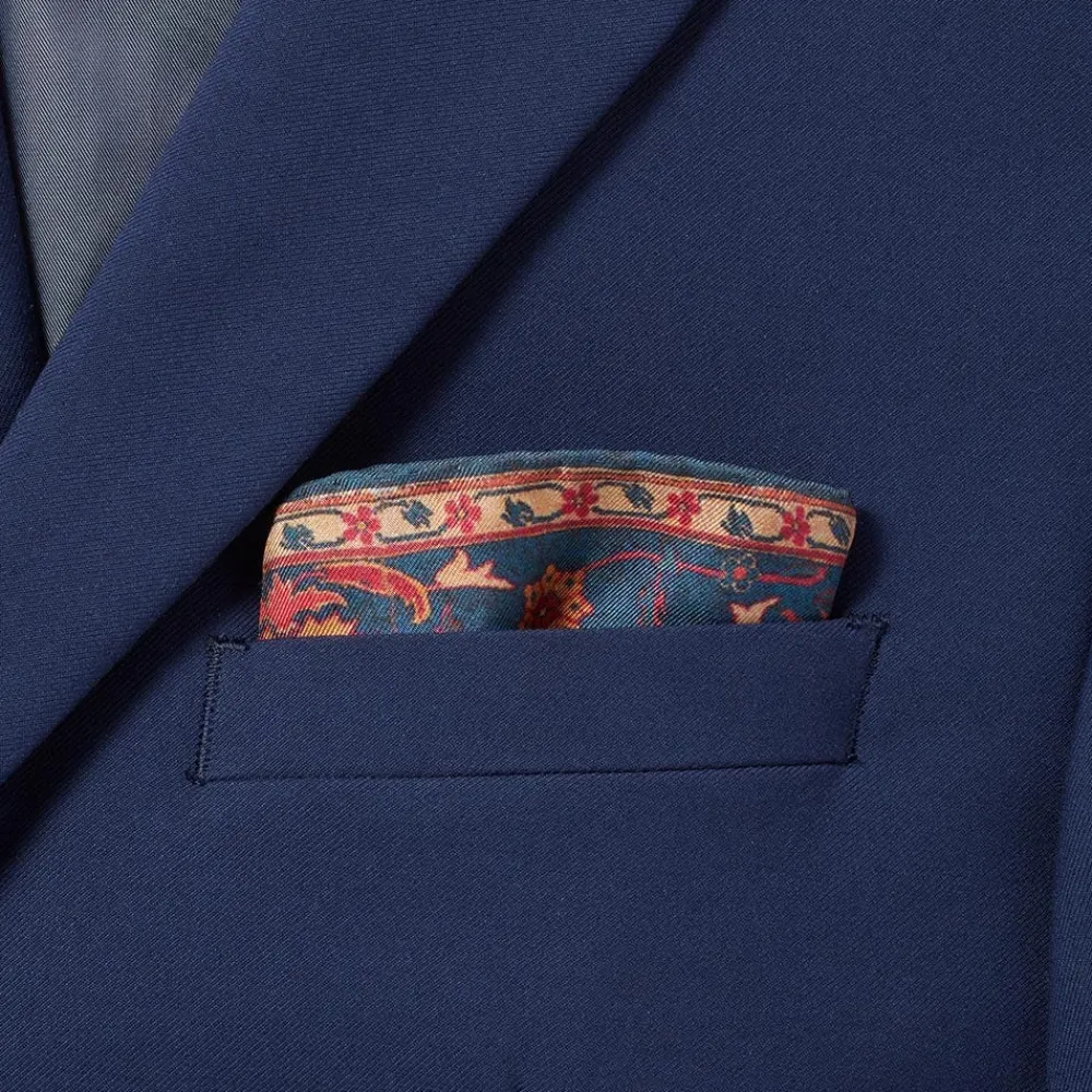 iranian_vase_carpet_silk_pocket_square_2.webp Iranian Vase Carpet Silk Pocket Square*The Met Store Best