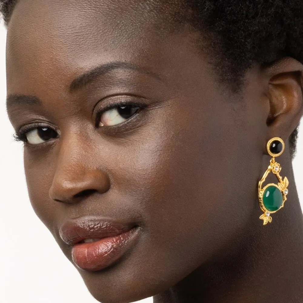 japanese_imari_statement_drop_earrings_1.webp Japanese Imari Statement Drop Earrings*The Met Store Best Sale