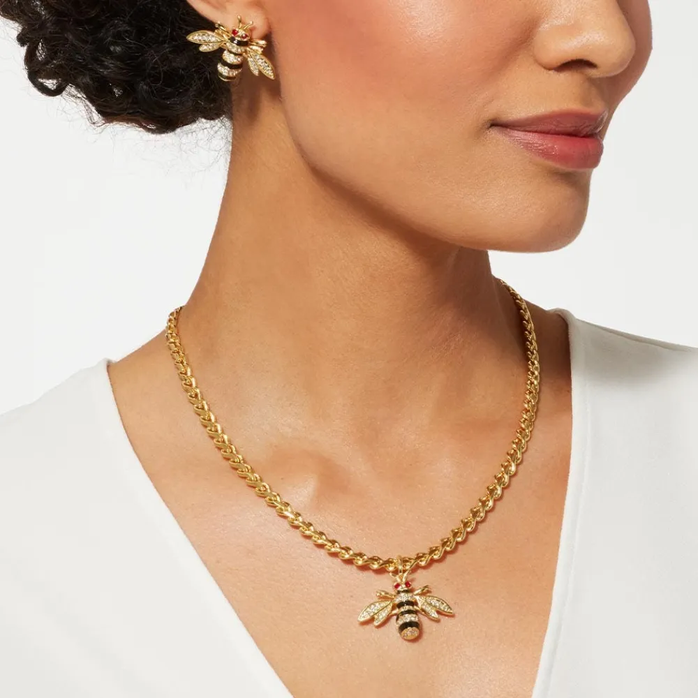 jeweled_bee_pendant_necklace_3.webp Jeweled Bee Pendant Necklace*The Met Store Discount