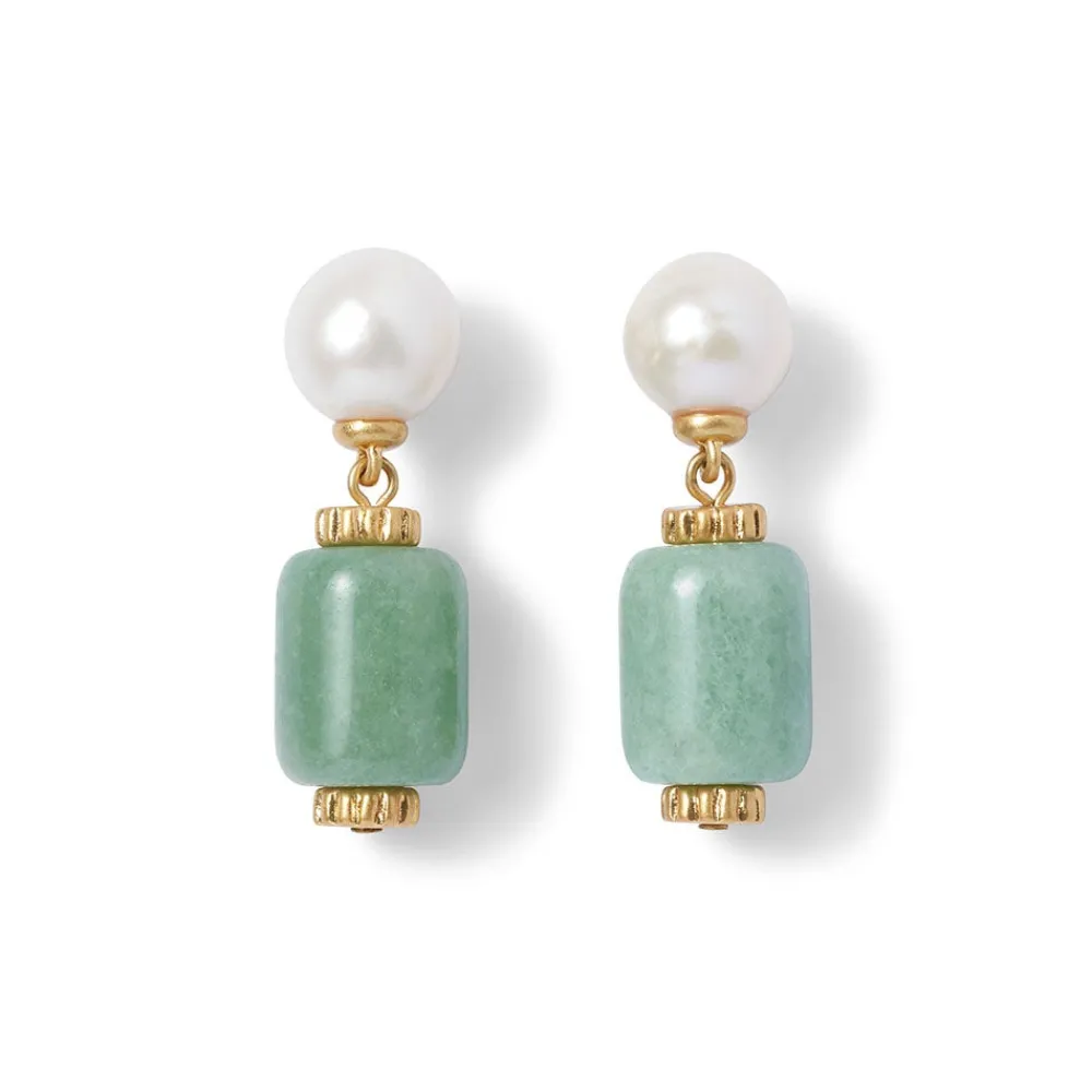 karavas_gems_aventurine_and_pearl_drop_earrings_0.webp Karavas Gems Aventurine and Pearl Drop Earrings*The Met Store Best