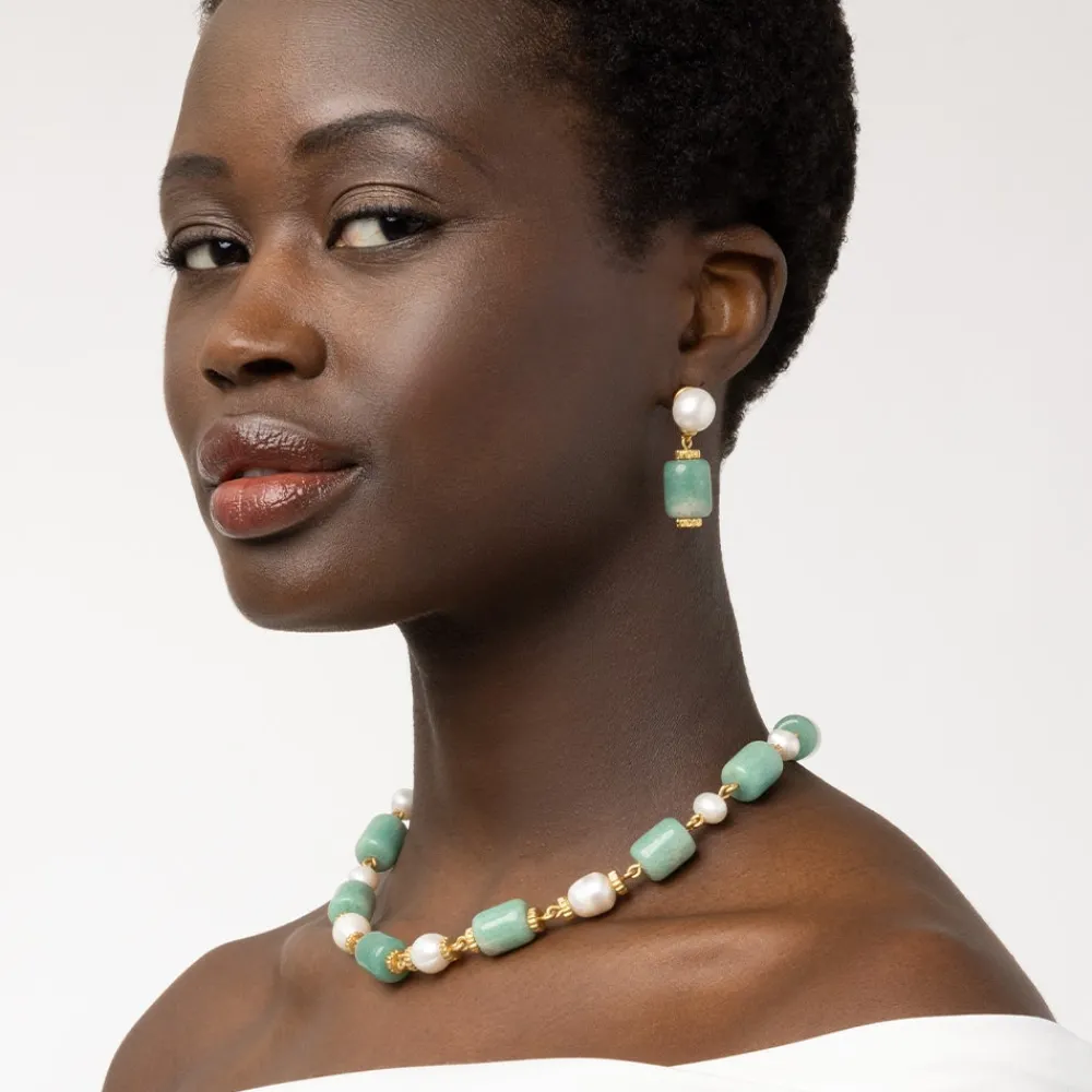 karavas_gems_largebead_aventurine_and_pearl_necklace_1.webp Karavas Gems Large-Bead Aventurine and Pearl Necklace*The Met Store Cheap