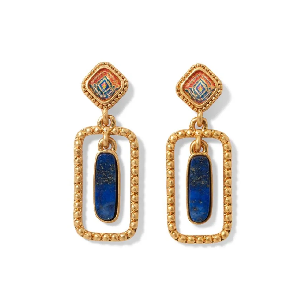 kashan_carpet_rectangular_drop_earrings_0.webp Kashan Carpet Rectangular Drop Earrings*The Met Store Outlet