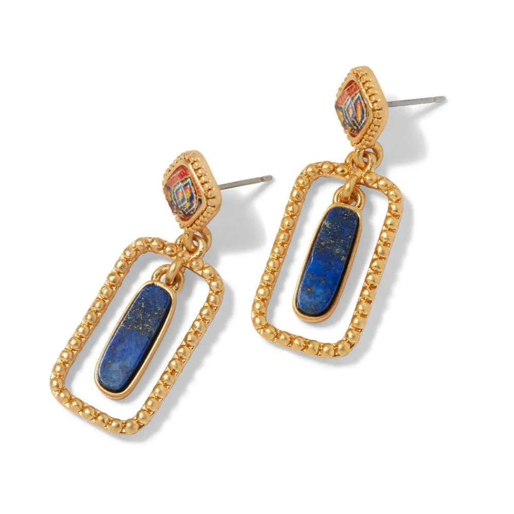 kashan_carpet_rectangular_drop_earrings_2.webp Kashan Carpet Rectangular Drop Earrings*The Met Store Outlet