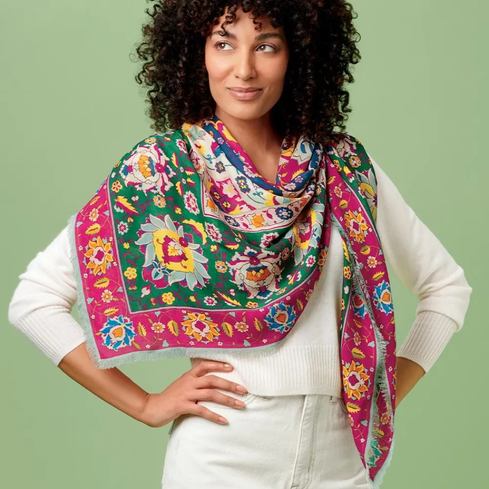 kashan_carpet_square_scarf_1.webp Kashan Carpet Square Scarf*The Met Store Discount