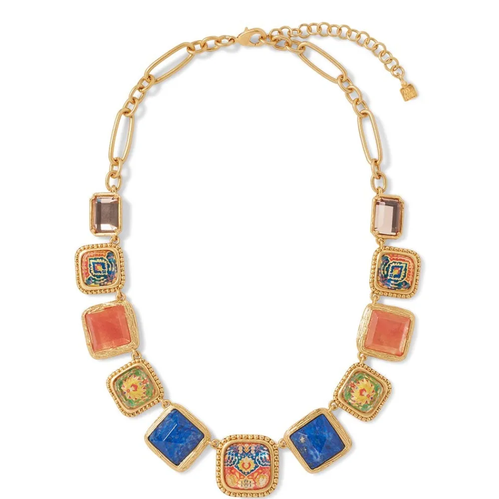 kashan_carpet_statement_collar_necklace_2.webp Kashan Carpet Statement Collar Necklace*The Met Store Online