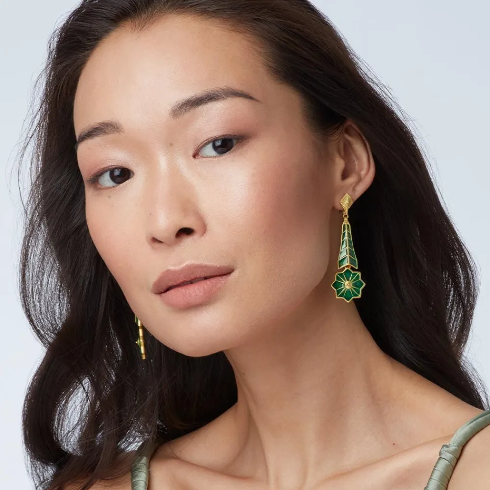 lotus_pagoda_pliquejour_long_drop_earrings_1.webp Lotus Pagoda Plique-à-Jour Long Drop Earrings*The Met Store New