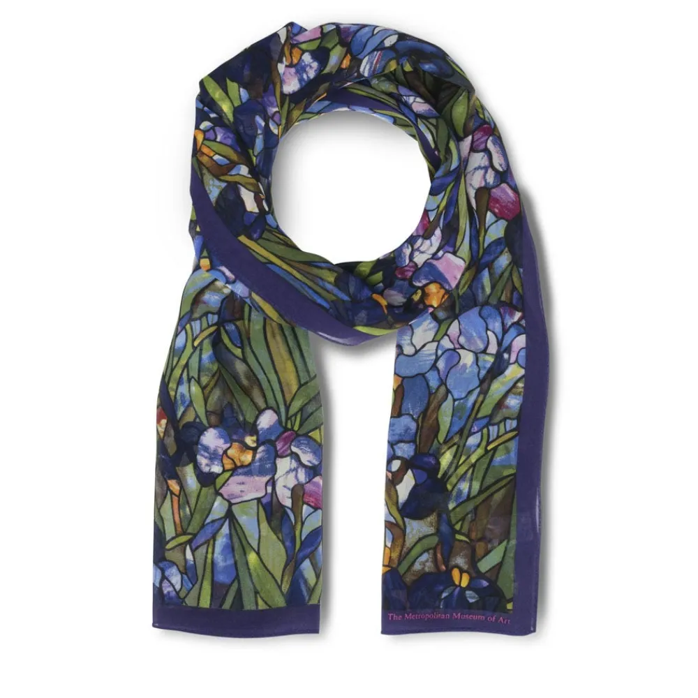 louis_c_tiffany_irises_oblong_silk_scarf_0.webp Louis C. Tiffany Irises Oblong Silk Scarf*The Met Store New