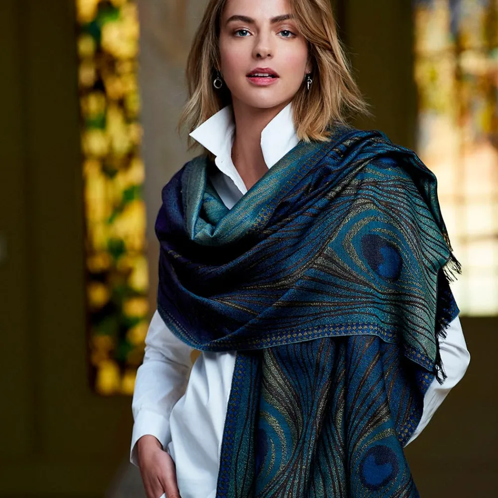 louis_c_tiffany_peacock_feather_woolblend_shawl_4.webp Louis C. Tiffany Peacock Feather Wool-Blend Shawl*The Met Store Cheap