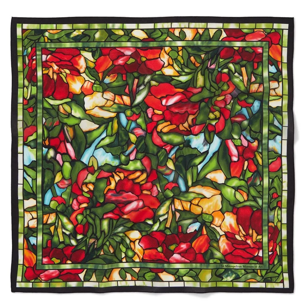 louis_c_tiffany_peonies_silk_neckerchief_0.webp Louis C. Tiffany Peonies Silk Neckerchief*The Met Store Hot