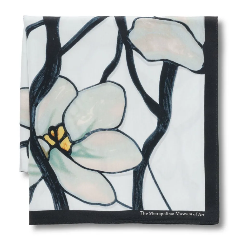 louis_c_tiffany_white_magnolia_oblong_silk_scarf_2.webp Louis C. Tiffany White Magnolia Oblong Silk Scarf*The Met Store Best Sale