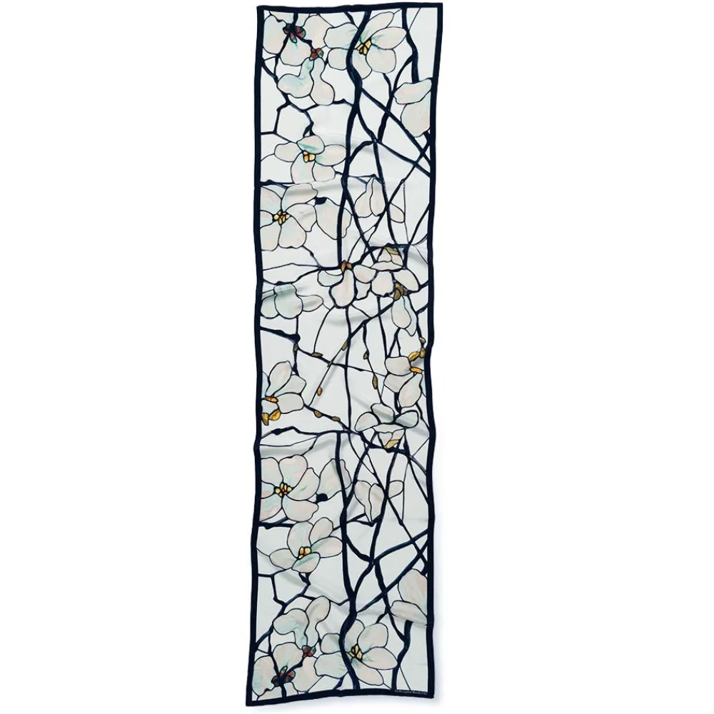louis_c_tiffany_white_magnolia_oblong_silk_scarf_3.webp Louis C. Tiffany White Magnolia Oblong Silk Scarf*The Met Store Best Sale