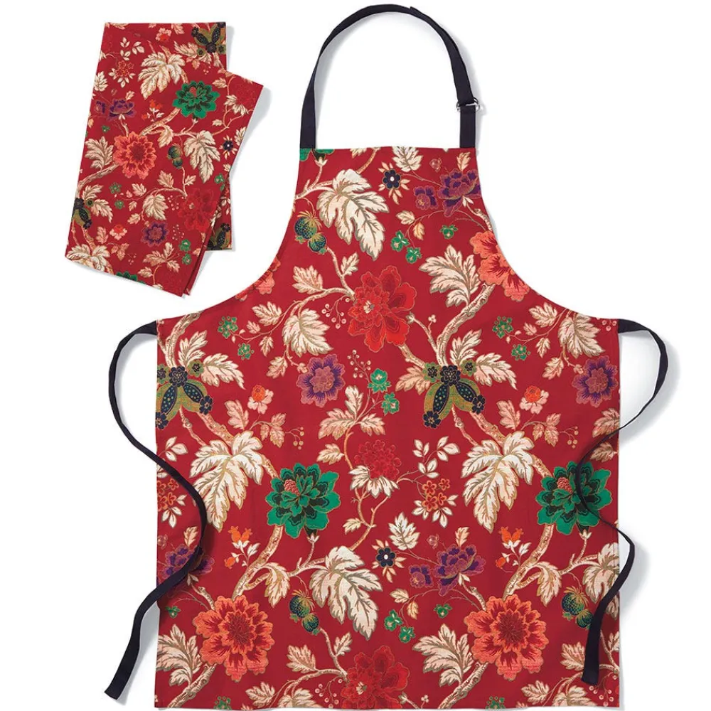 lyon_floral_apron_and_tea_towel_set_0.webp Lyon Floral Apron and Tea Towel Set*The Met Store New